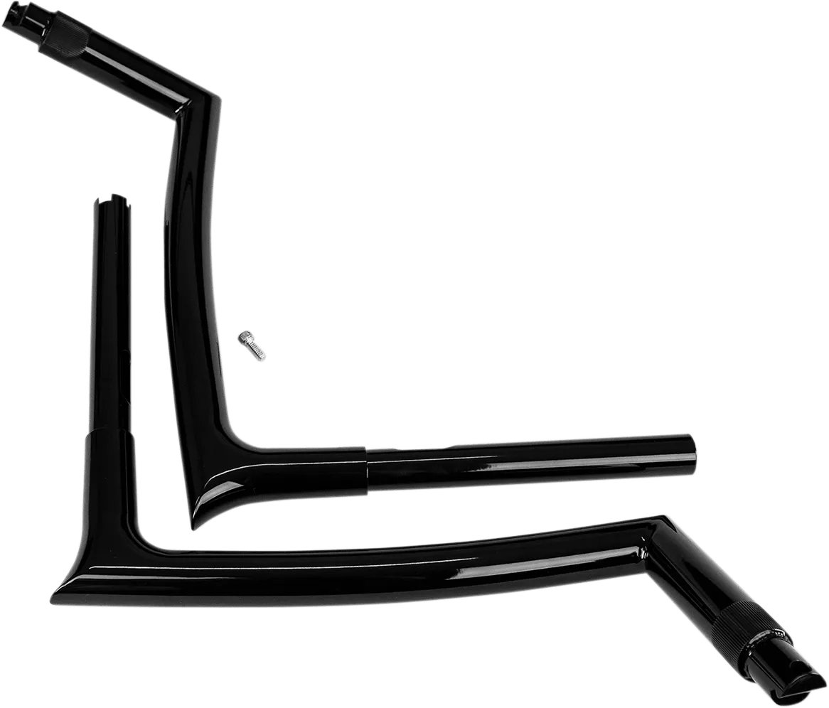 Fat Baggers, Inc. 909316-B 1-1/4in. EZ Install Handlebar Kit with Pointed Top Handlebars - Gloss Black