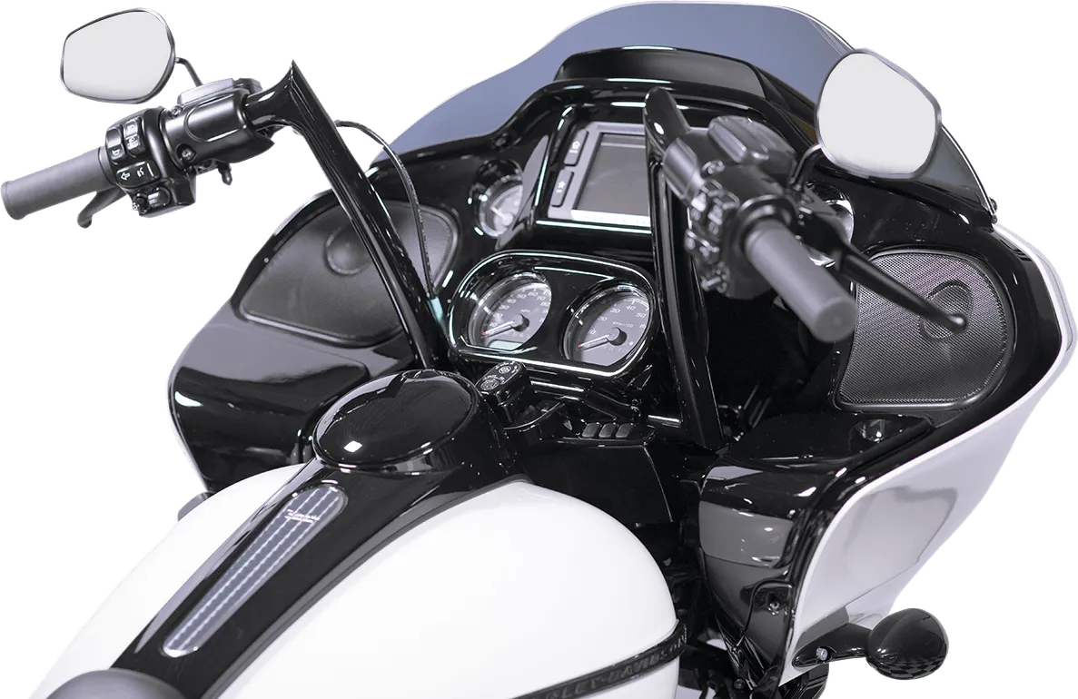 Fat Baggers, Inc. 909316-B 1-1/4in. EZ Install Handlebar Kit with Pointed Top Handlebars - Gloss Black
