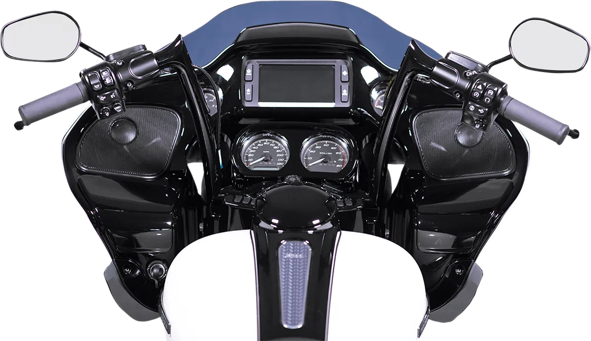 Fat Baggers, Inc. 909316-B 1-1/4in. EZ Install Handlebar Kit with Pointed Top Handlebars - Gloss Black