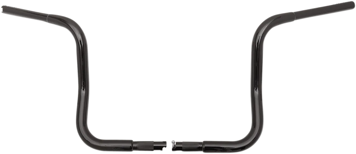 Fat Baggers, Inc. 909410-B 1-1/4in. EZ Install Handlebar Kit with Round Top Handlebars - Gloss Black