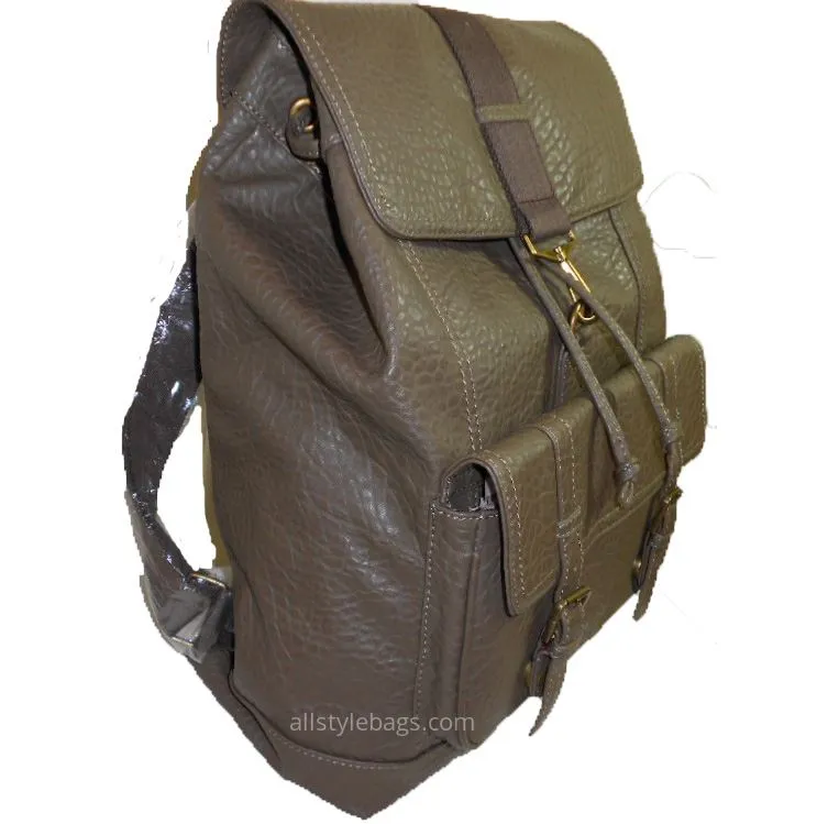 Faux Leather school backpack Bag Black slim unisex I Pad Laptop Form Pockets