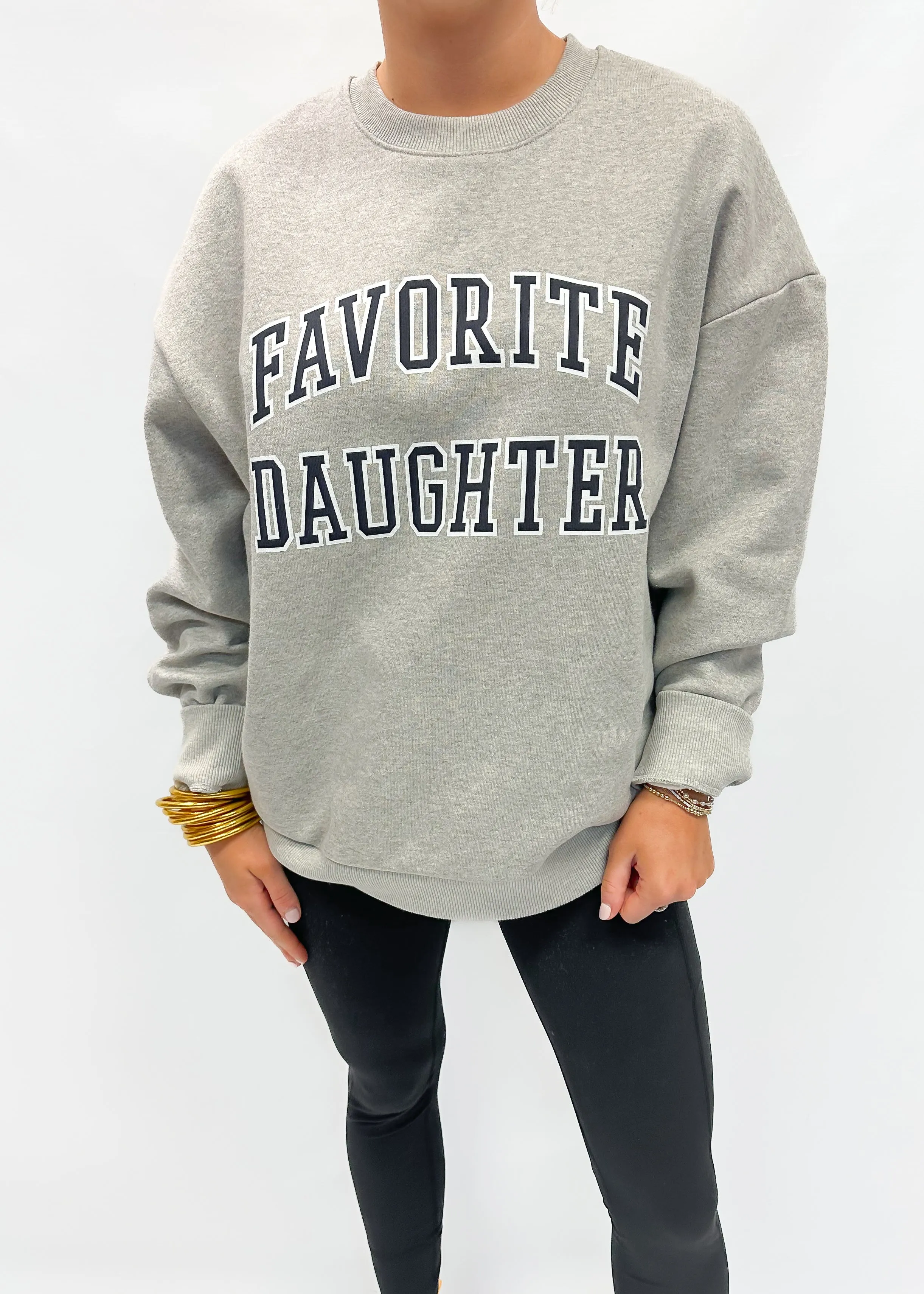 Favorite Daughter Collegiate Sweatshirt - Grey