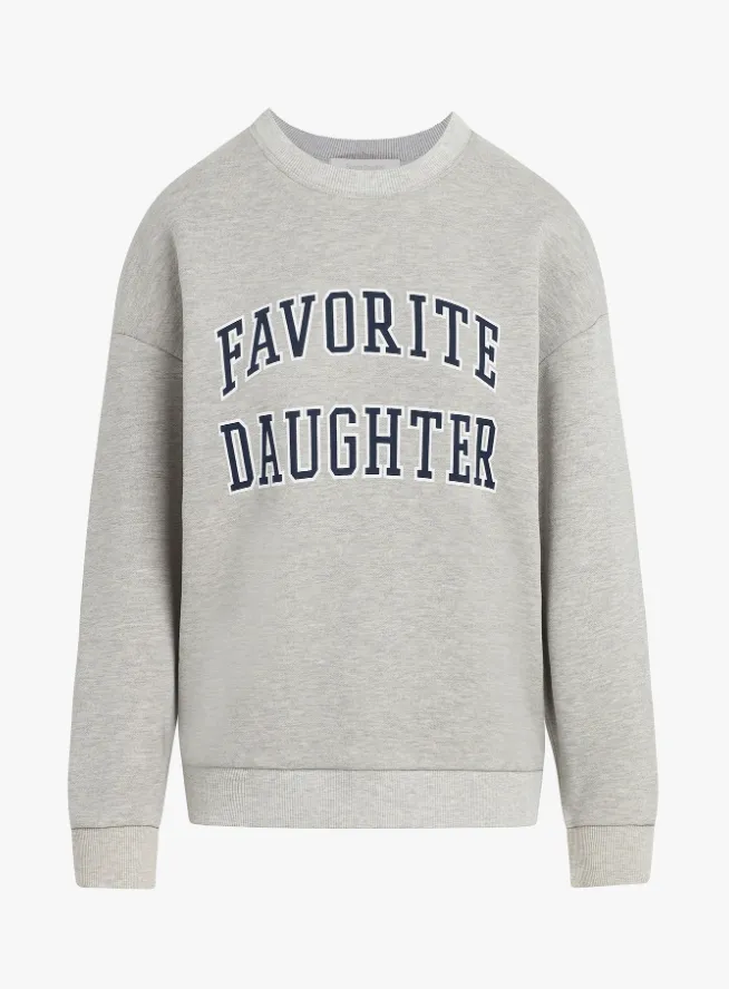 Favorite Daughter Collegiate Sweatshirt - Grey