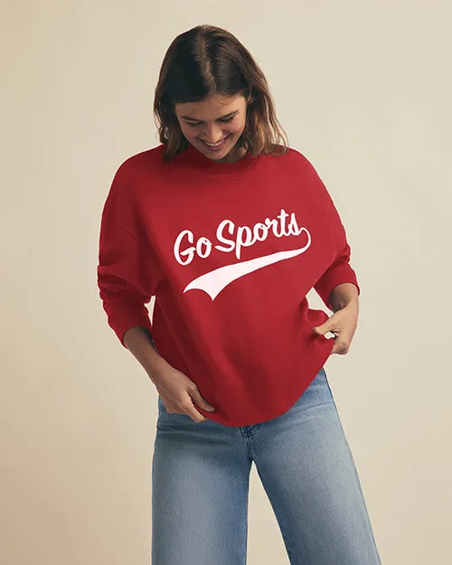 FAVORITE DAUGHTER | Go Sports Sweatshirt | Red