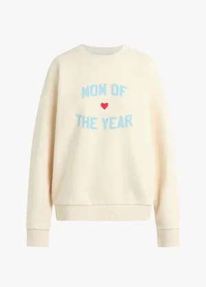 Favorite Daughter - Mom of the Year Sweatshirt (Gardenia/Baby Blue)