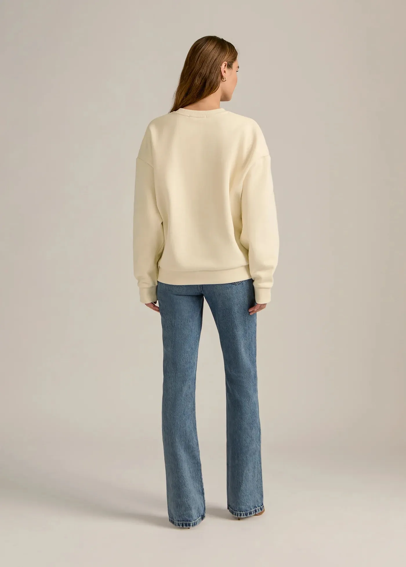 Favorite Daughter - Mom of the Year Sweatshirt (Gardenia/Baby Blue)