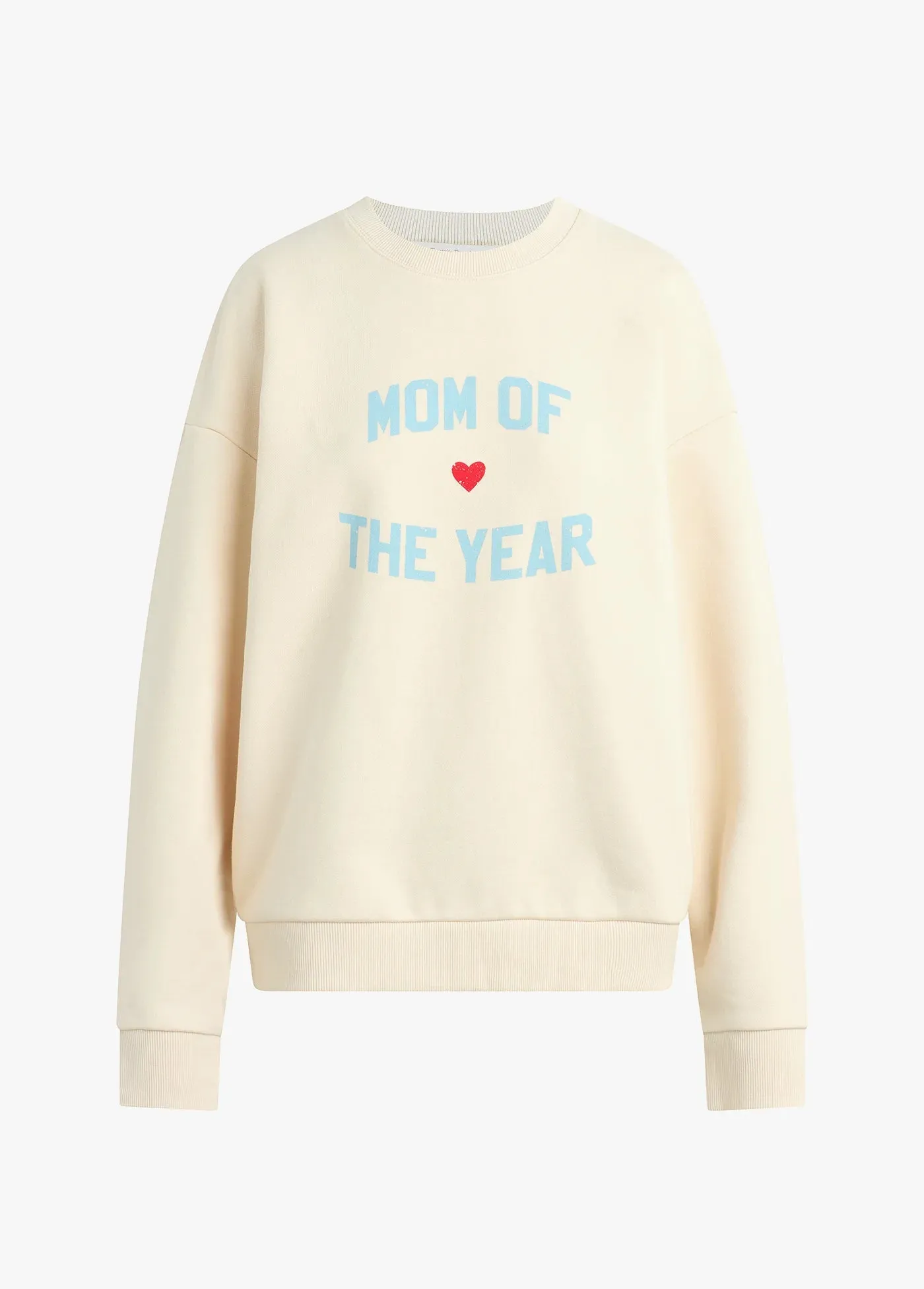 Favorite Daughter - Mom of the Year Sweatshirt (Gardenia/Baby Blue)