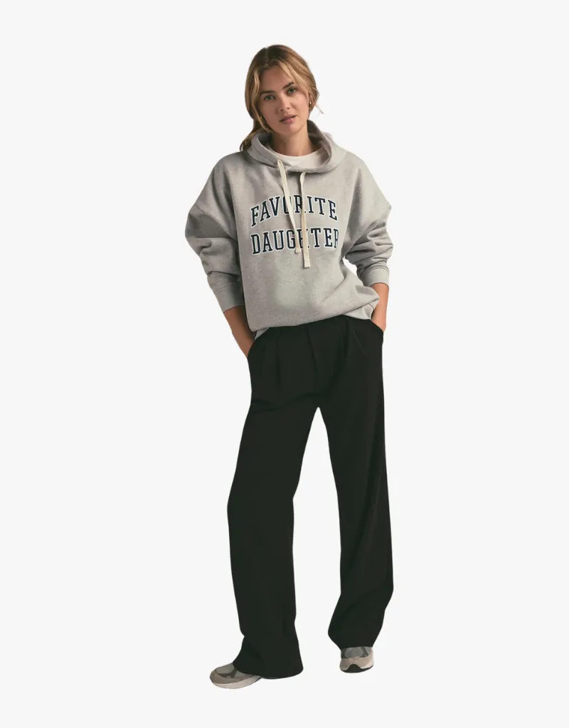 Favorite Daughter The Collegiate Hoodie in Heather Grey