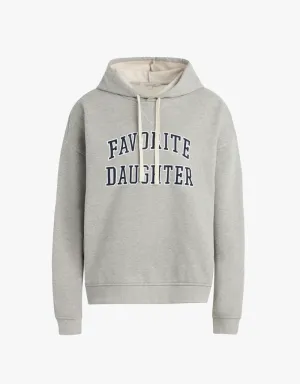 Favorite Daughter The Collegiate Hoodie in Heather Grey