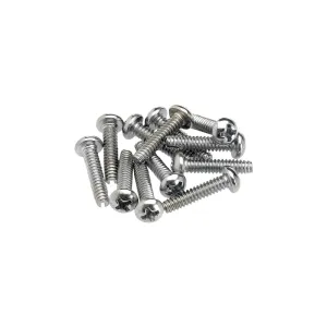 Fender Pickup and Selector Switch Mounting Screws - Chrome (12)