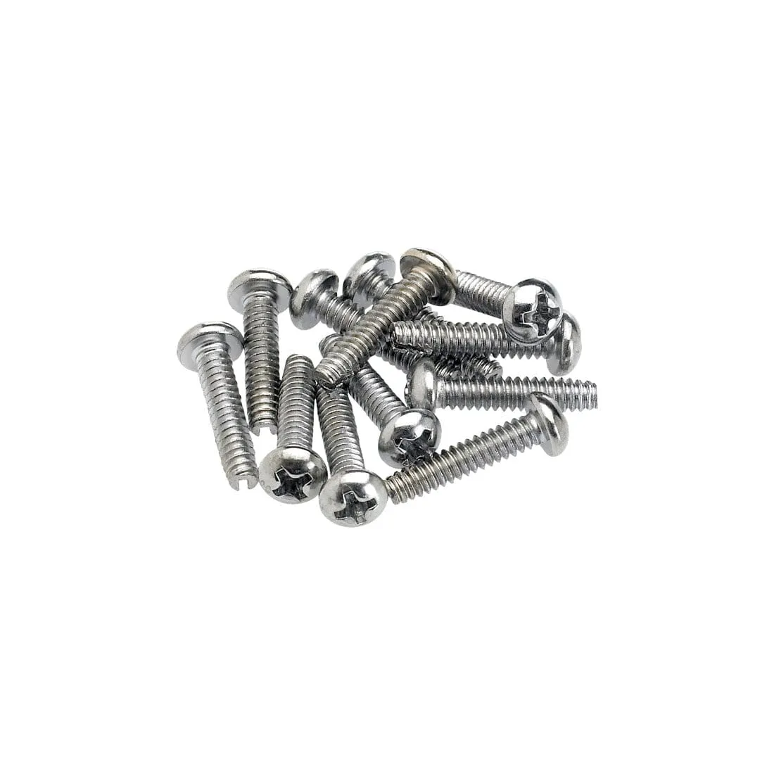 Fender Pickup and Selector Switch Mounting Screws - Chrome (12)