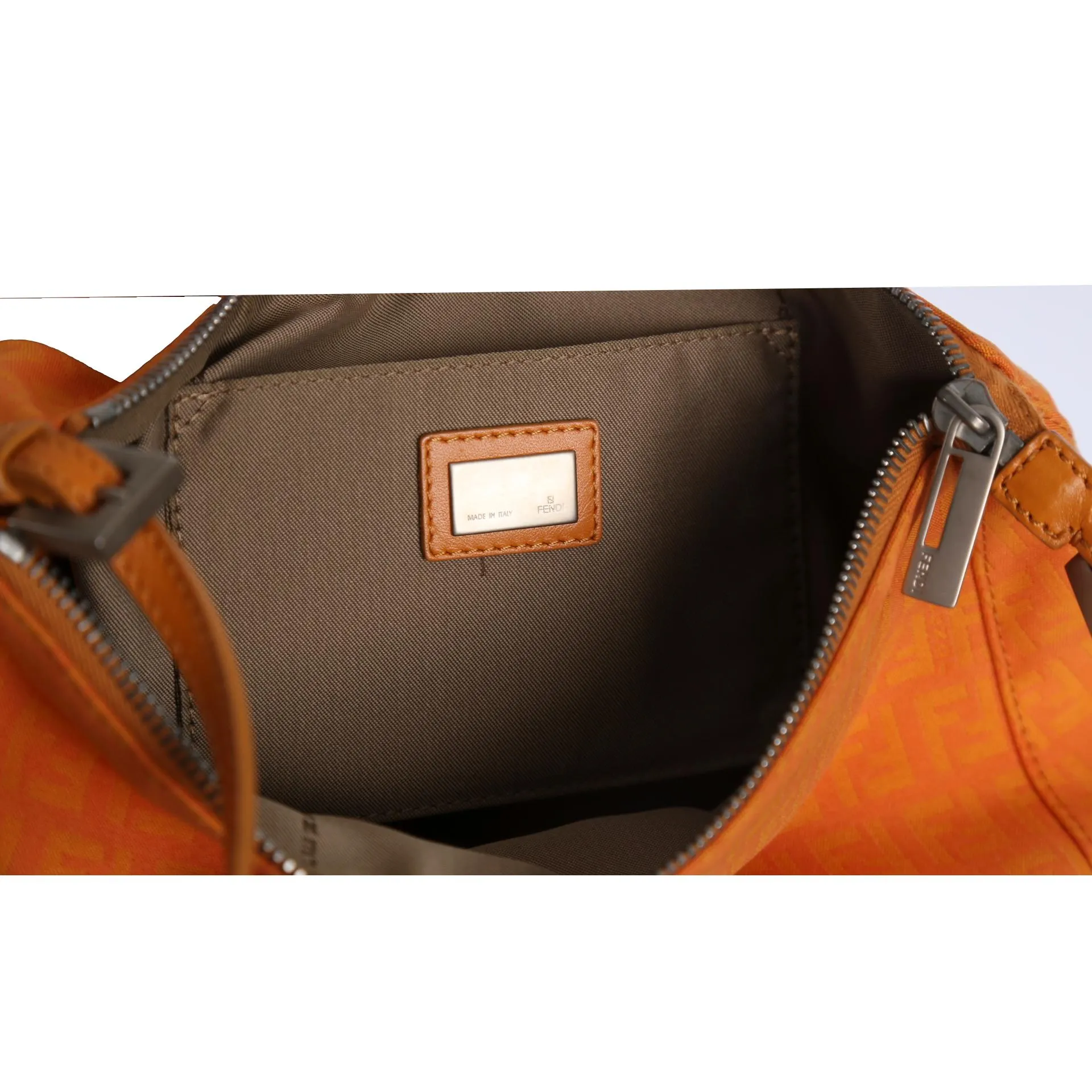 Fendi Orange Logo Shoulder Bag