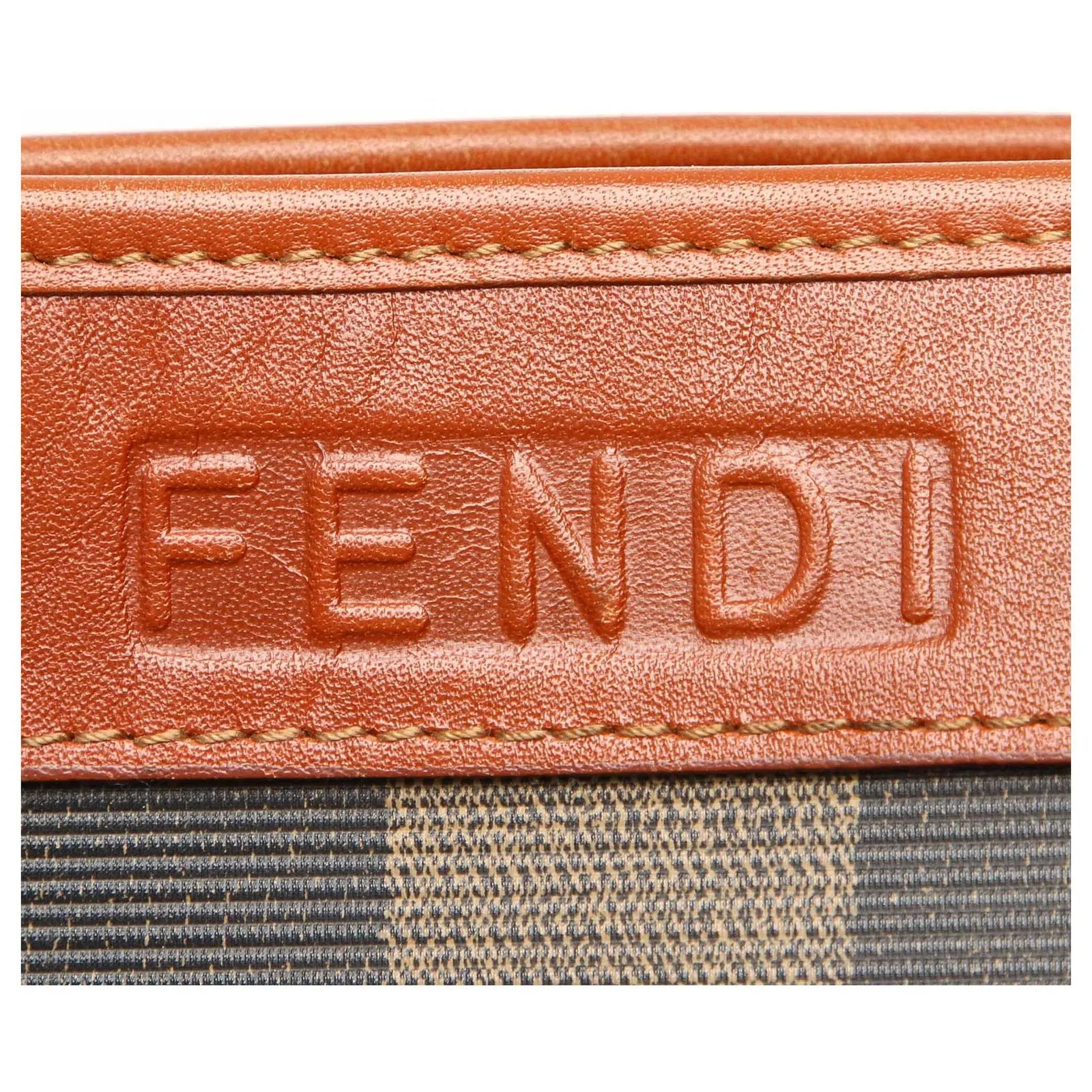FENDI VINTAGE PEGUIN STRIPED WALLET POUCH