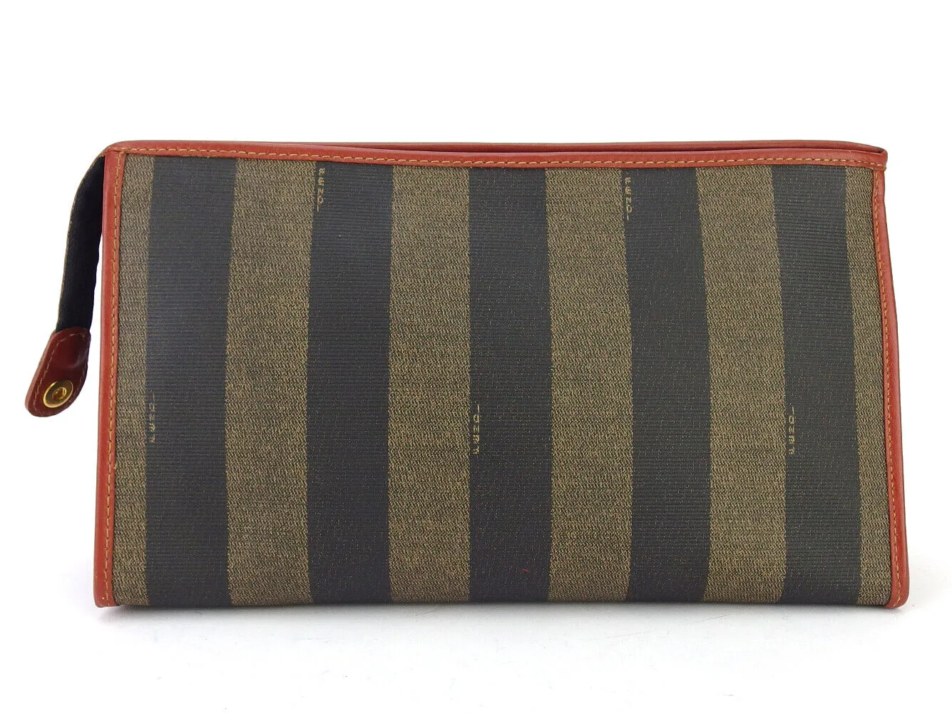 FENDI VINTAGE PEGUIN STRIPED WALLET POUCH