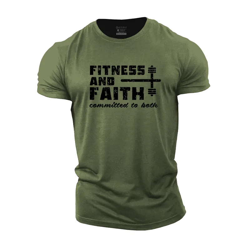 Fitness And Faith Cotton T-Shirt