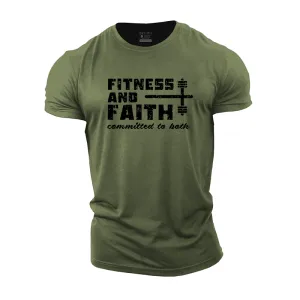 Fitness And Faith Cotton T-Shirt