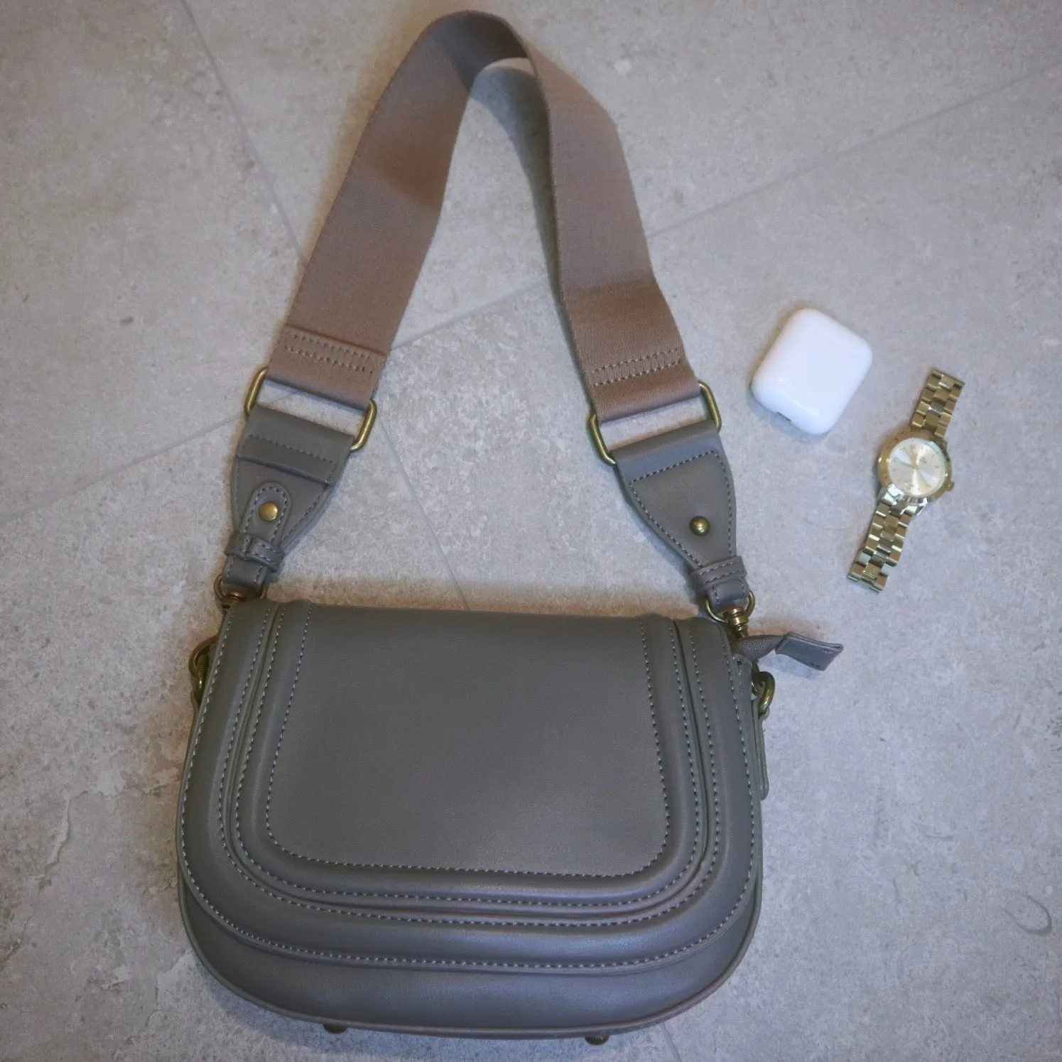 Florence Grey Crossbody Bag