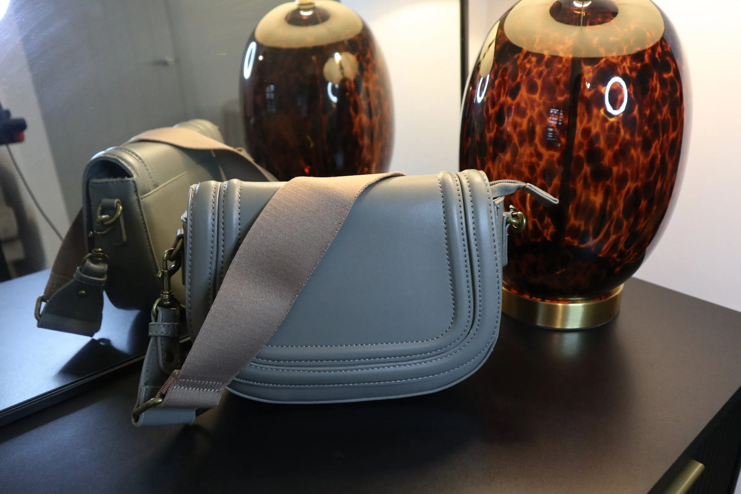 Florence Grey Crossbody Bag