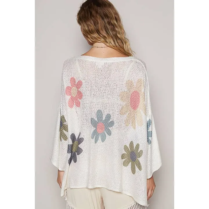 Flower Crop Sweater