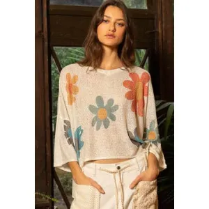 Flower Crop Sweater