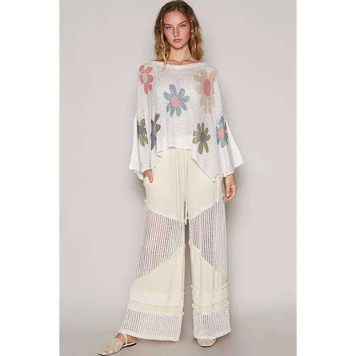 Flower Crop Sweater