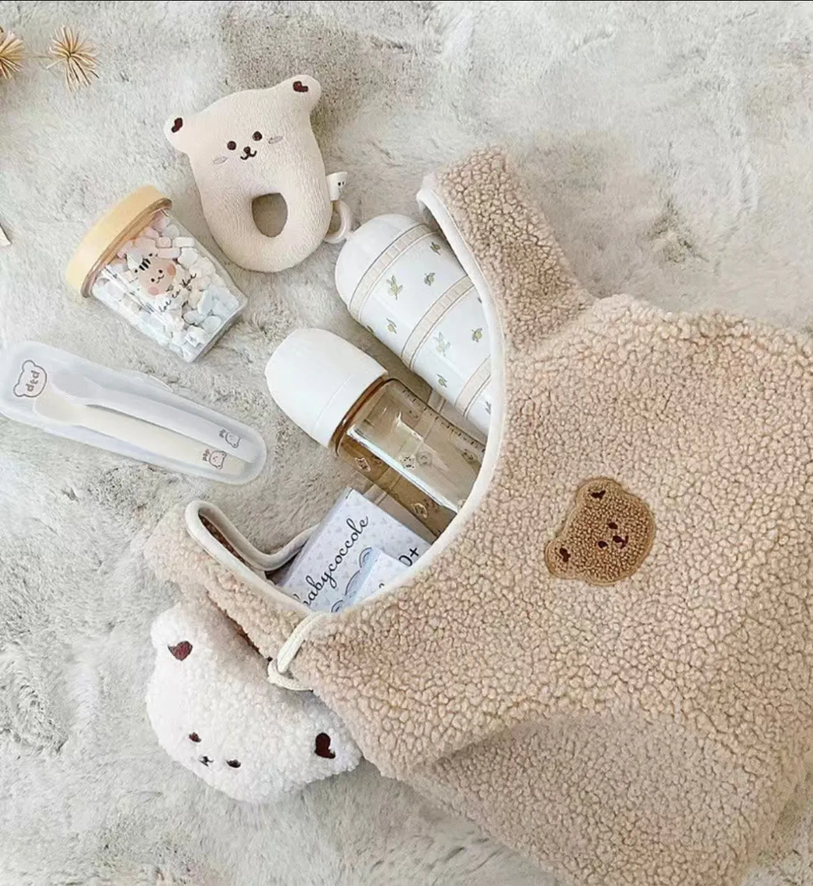 Fluffy Bear Baby Vest Bag