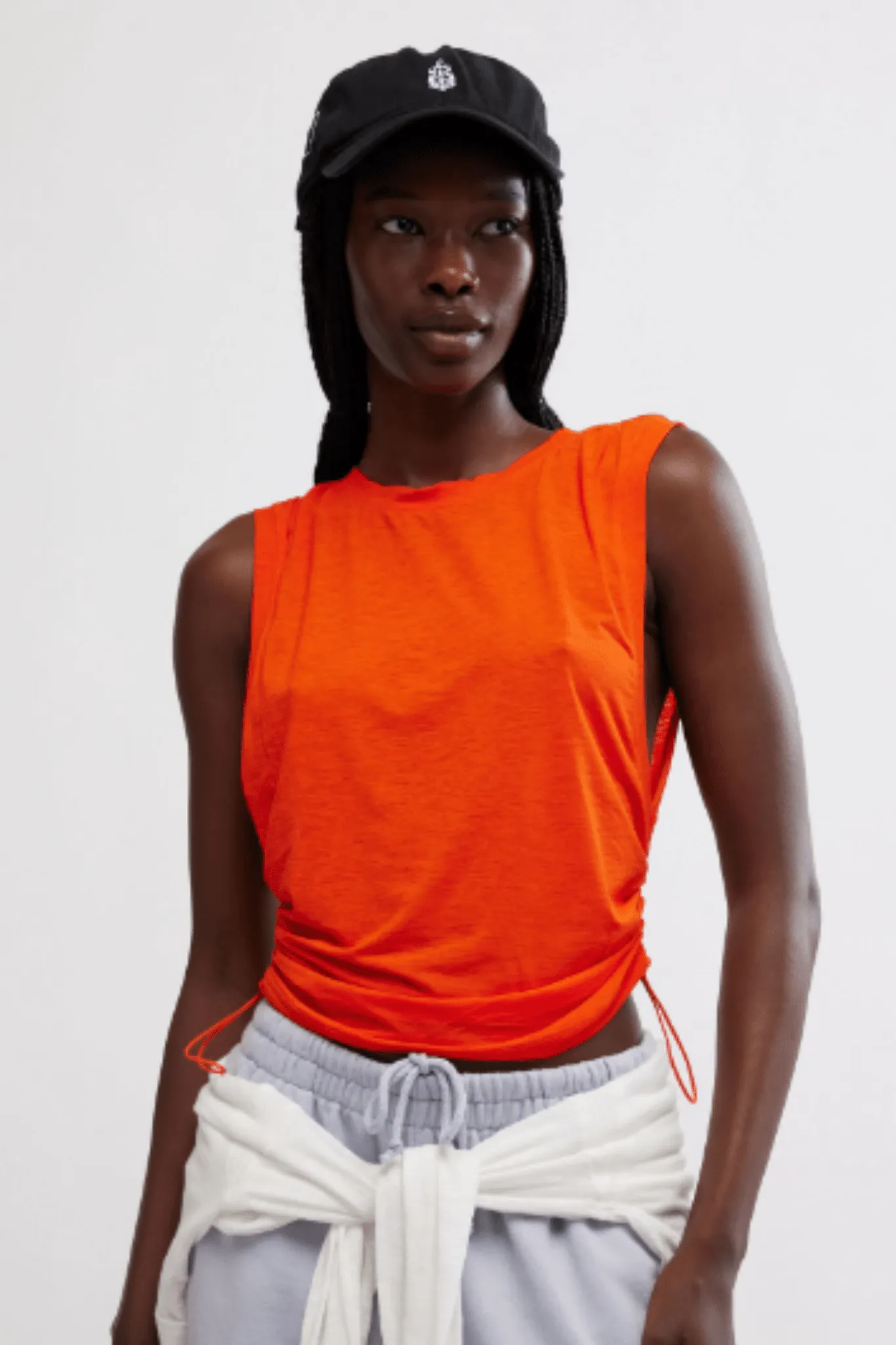Free People: Sport Mode Muscle Tee in Flame
