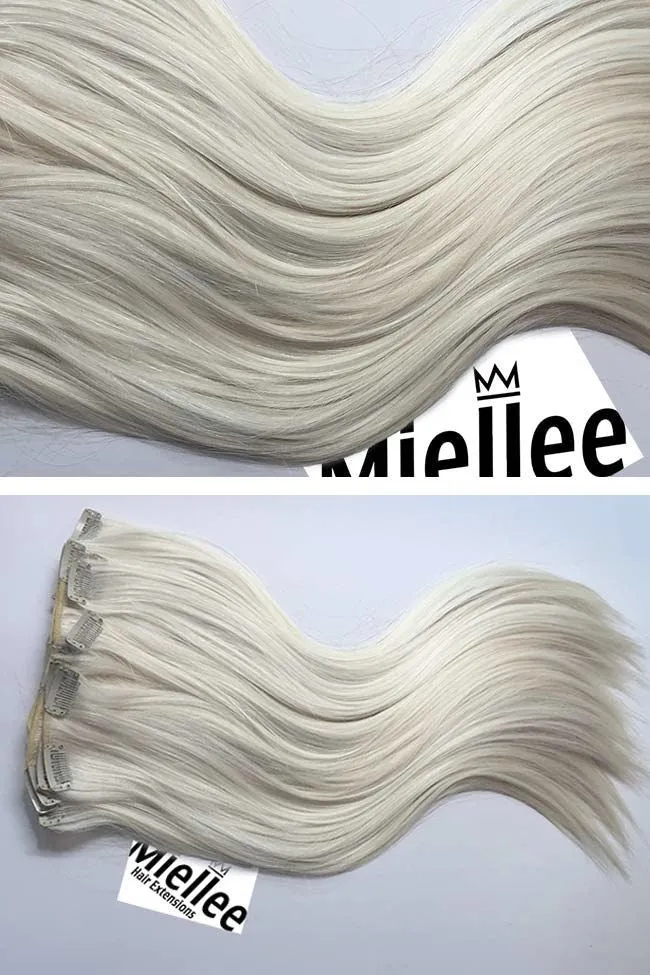 Frosty Blonde 8 Piece Clip Ins - Straight Hair