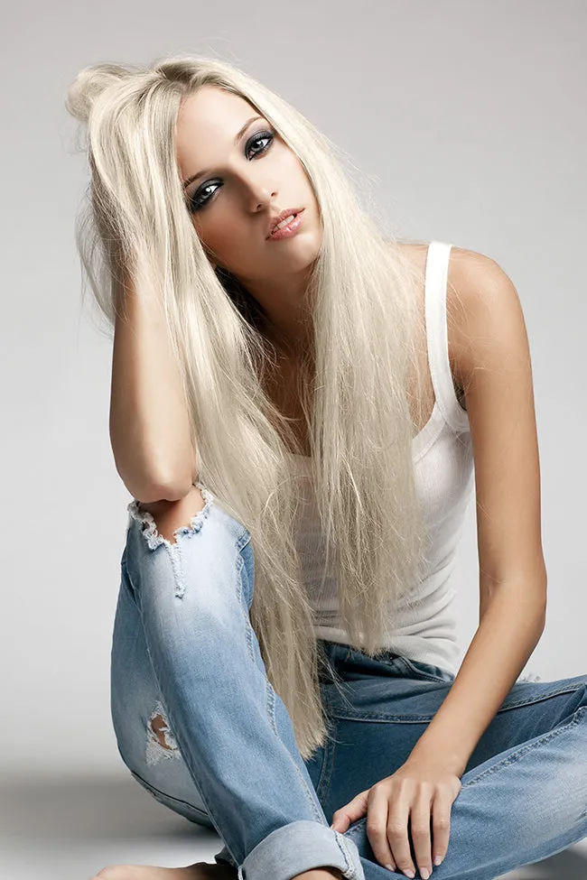 Frosty Blonde 8 Piece Clip Ins - Straight Hair