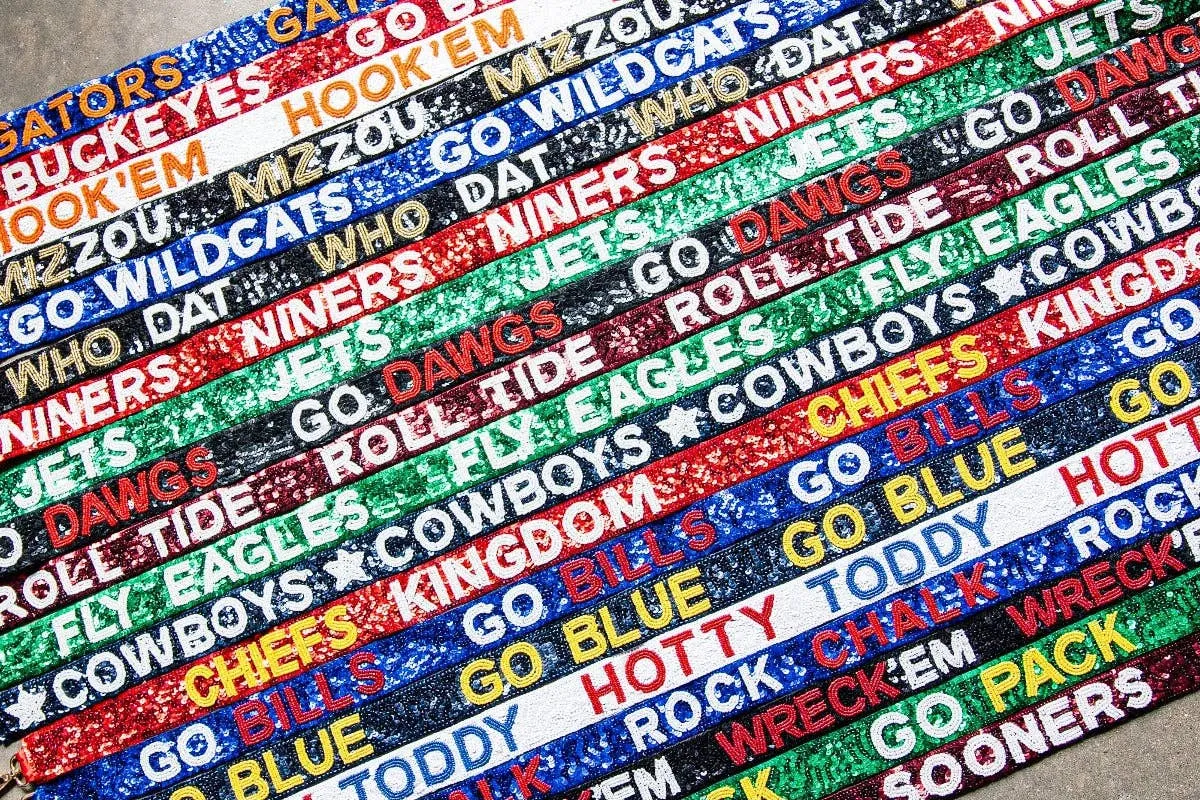 Game Day Bag Strap: Go Wildcats - purple