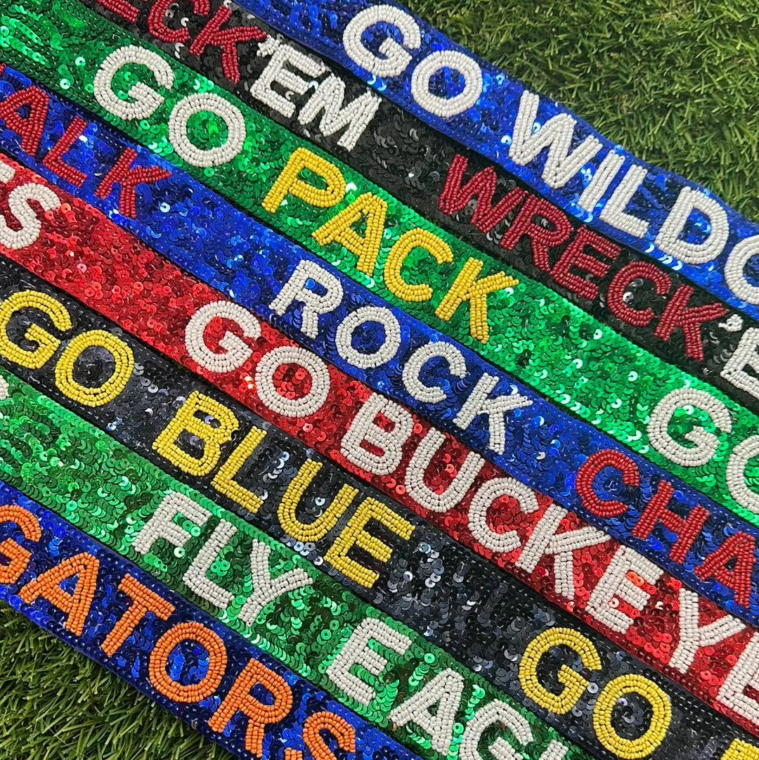 Game Day Bag Strap: Go Wildcats - purple
