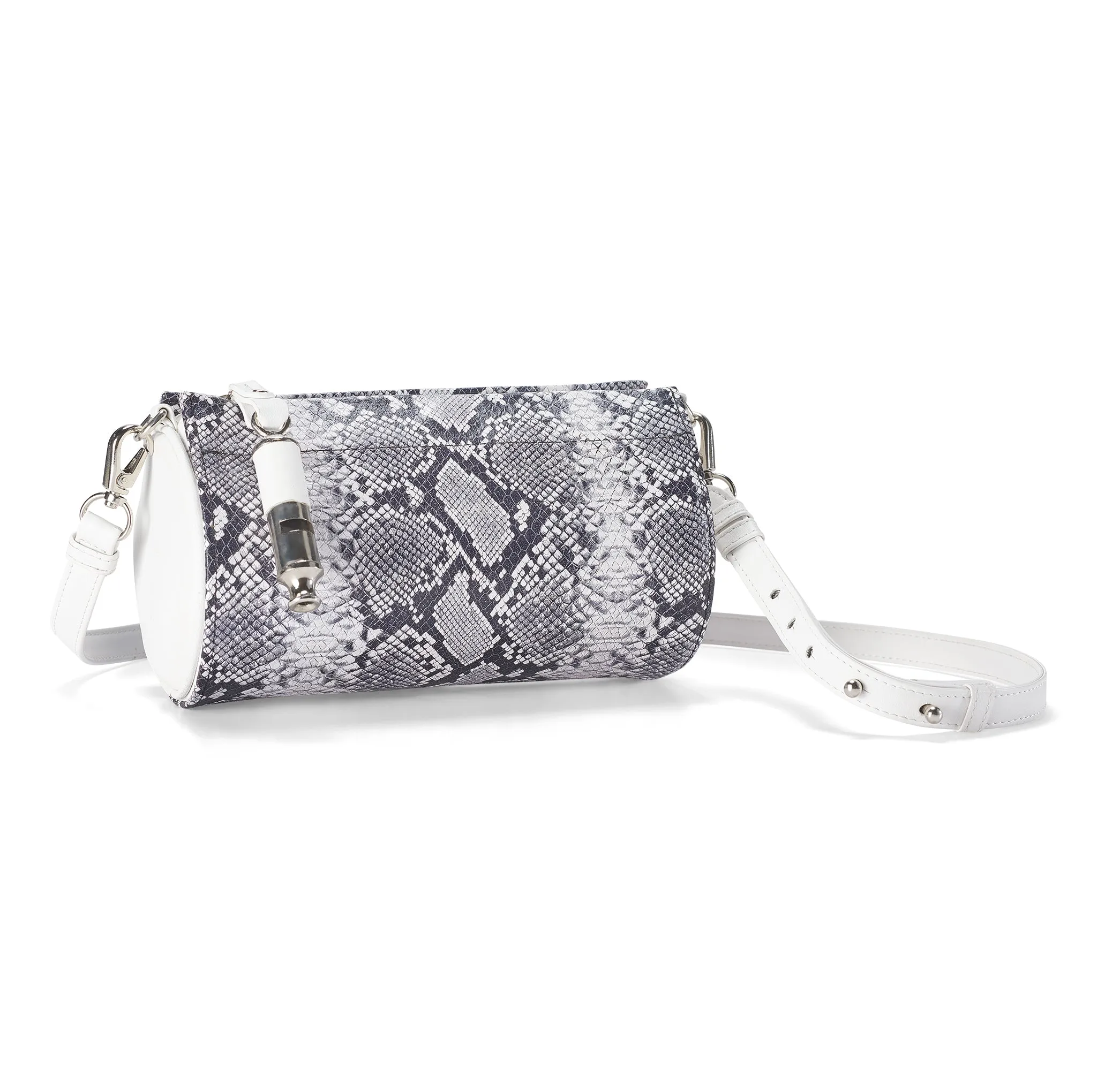 Gamechanger Barrel Snakeskin Print 5-In-1 Convertible Handbag