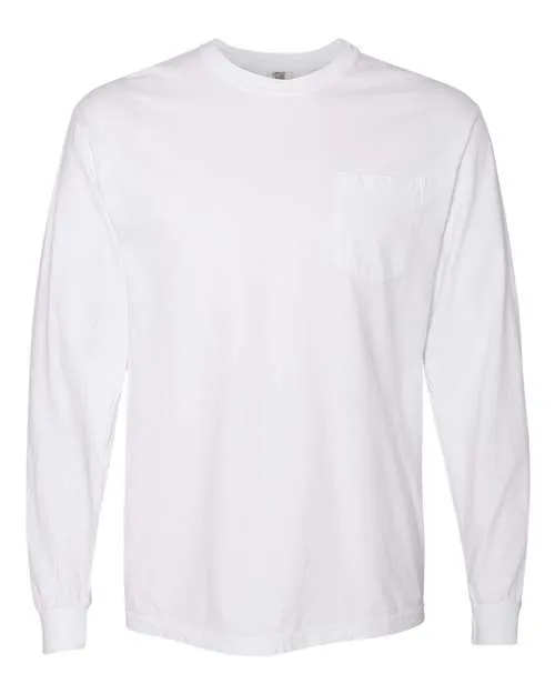 Garment-Dyed Heavyweight Long Sleeve Pocket T-Shirt