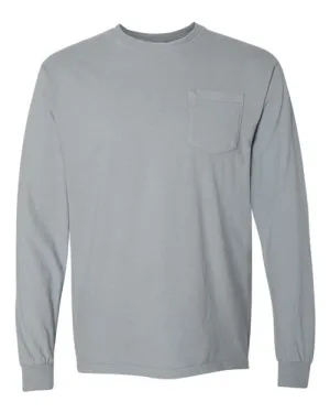 Garment-Dyed Heavyweight Long Sleeve Pocket T-Shirt