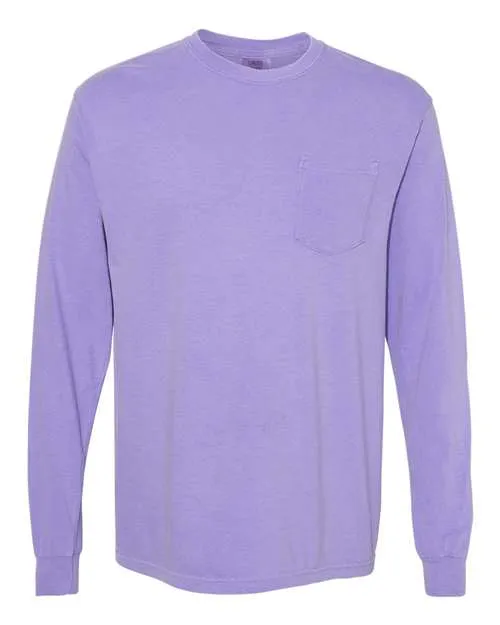 Garment-Dyed Heavyweight Long Sleeve Pocket T-Shirt