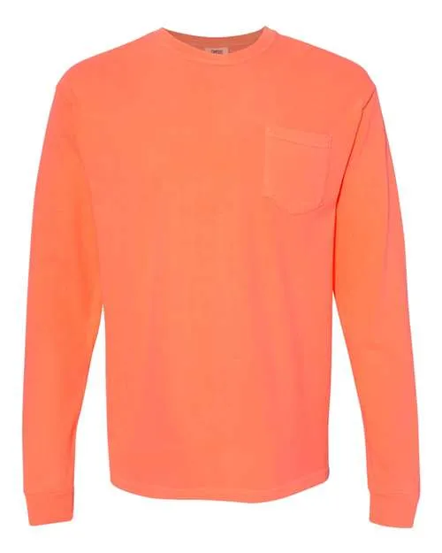 Garment-Dyed Heavyweight Long Sleeve Pocket T-Shirt