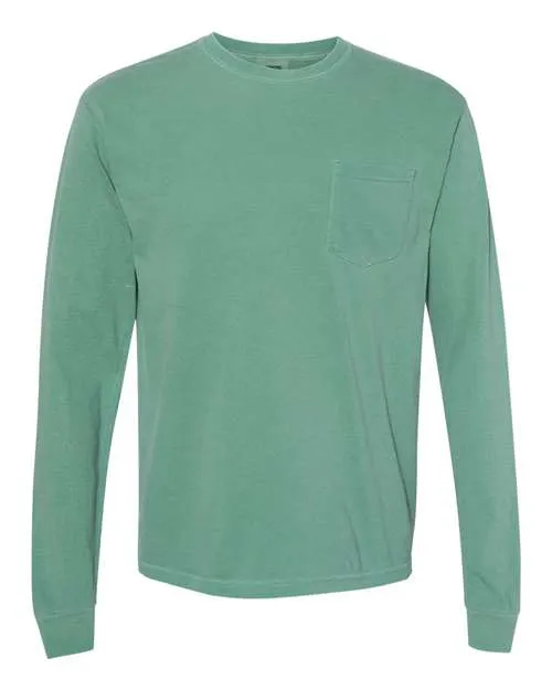 Garment-Dyed Heavyweight Long Sleeve Pocket T-Shirt