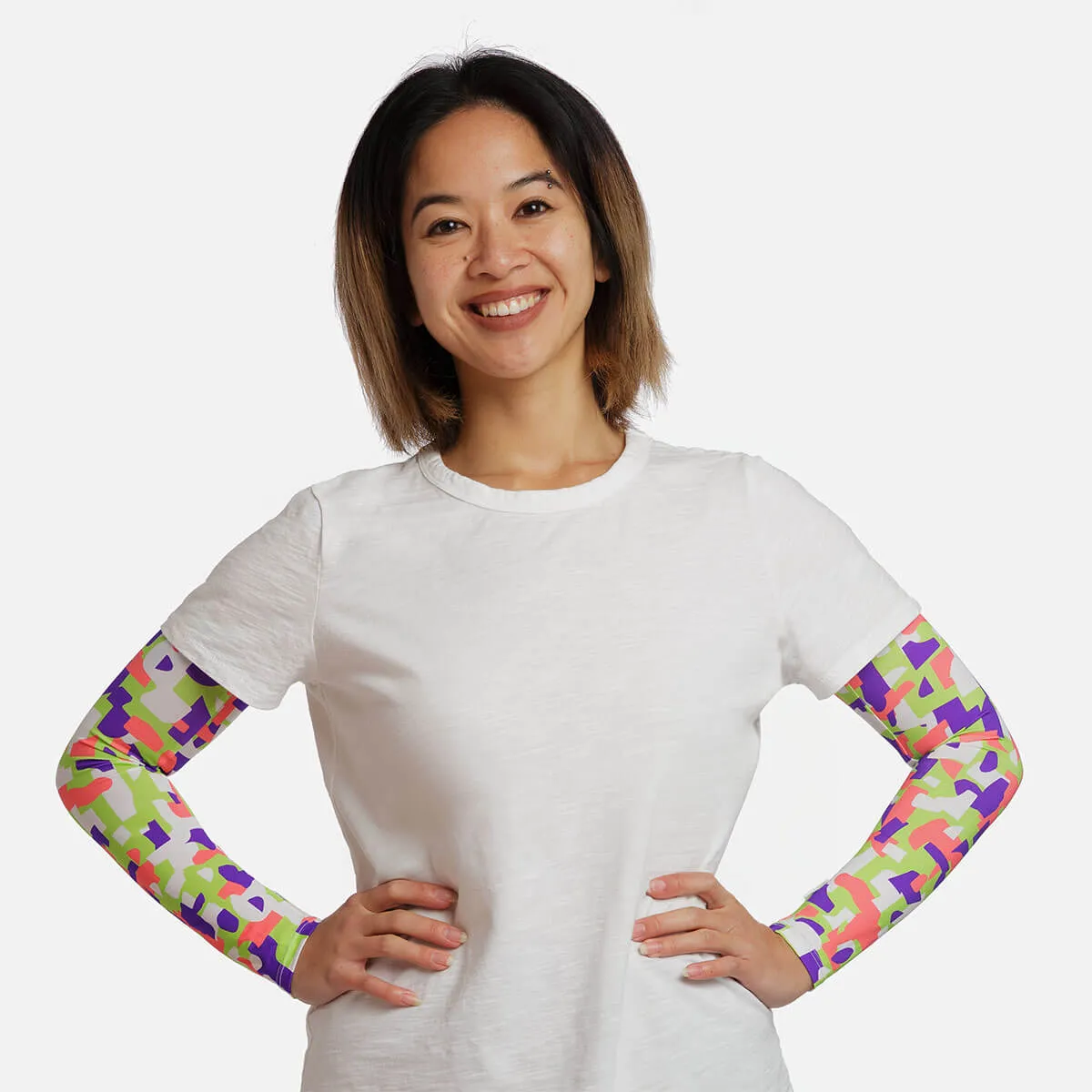 Geo Pattern Arm Sleeves - Adult
