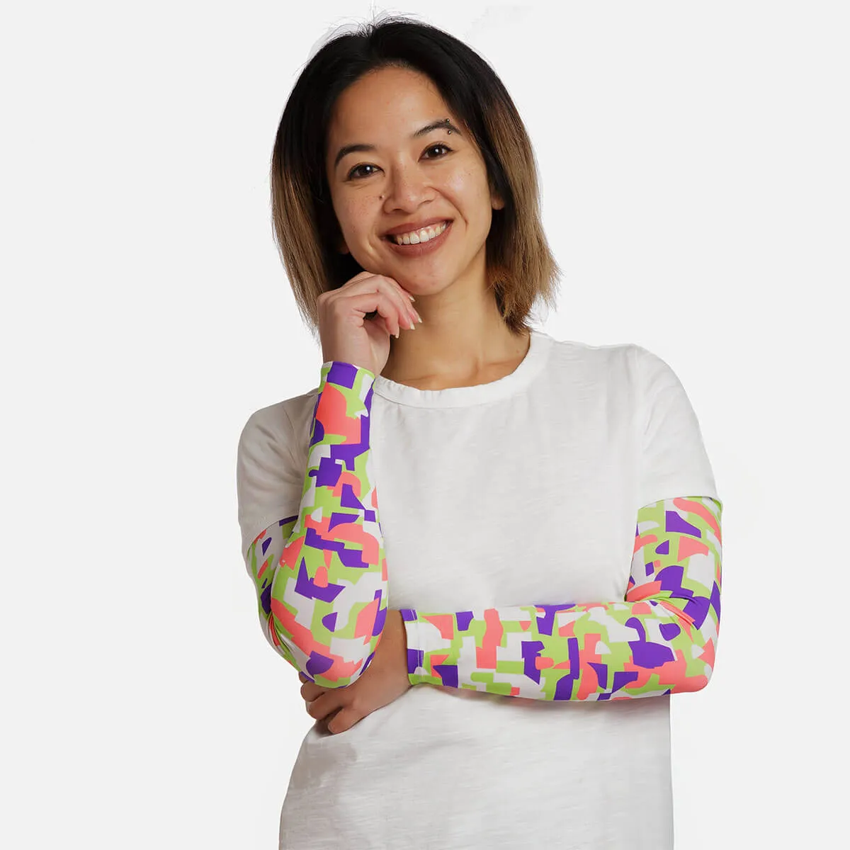 Geo Pattern Arm Sleeves - Adult
