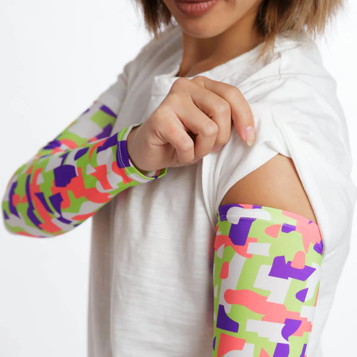 Geo Pattern Arm Sleeves - Adult