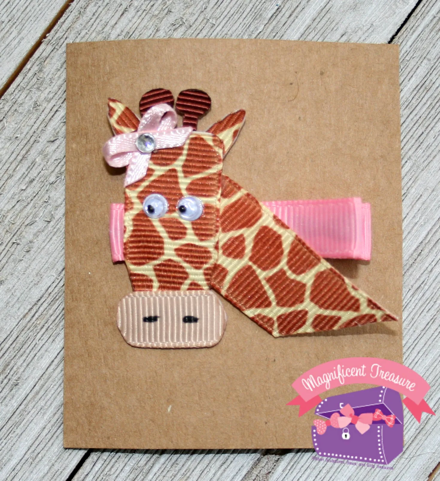 Giraffe Ribbon Sculpture