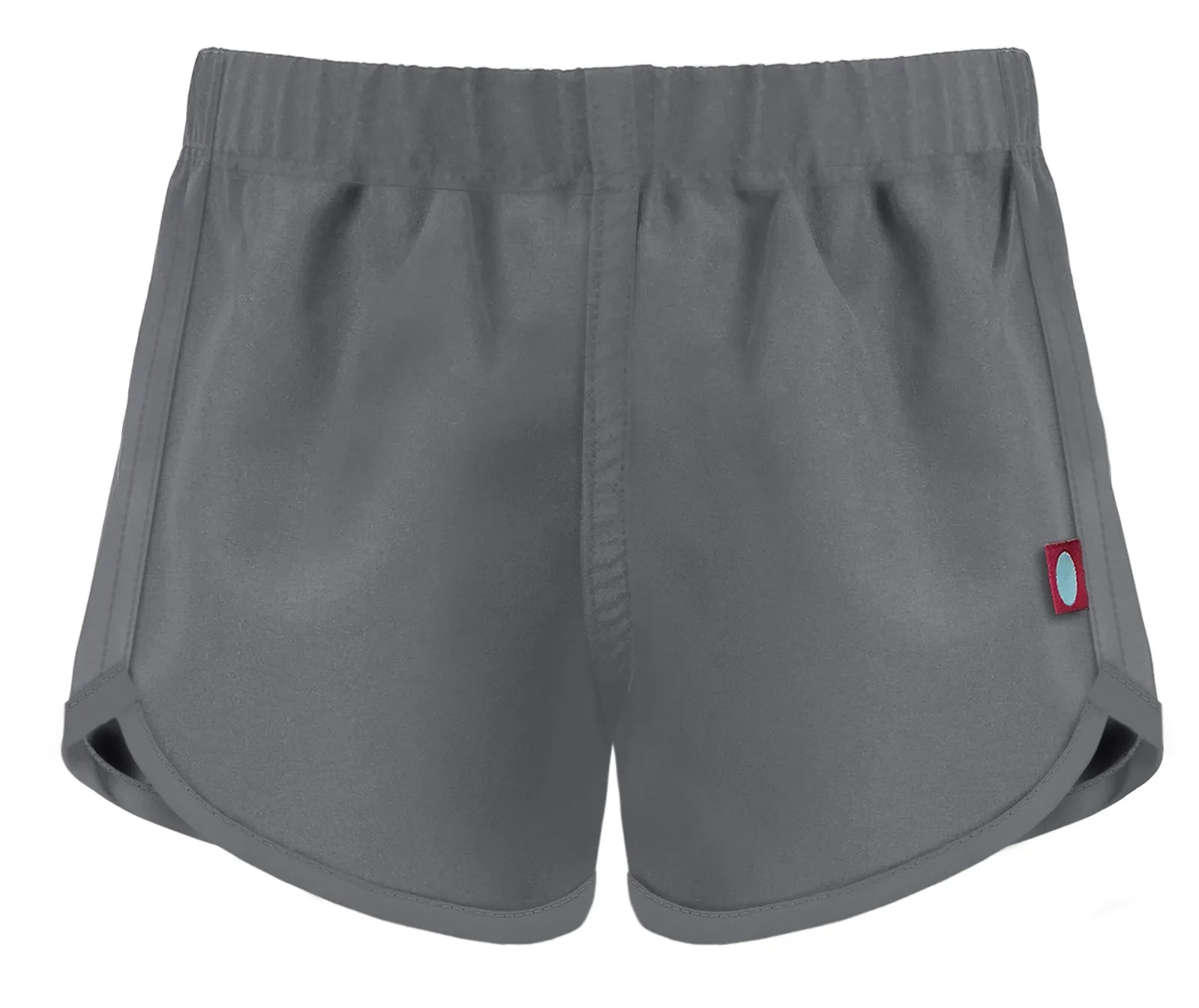 Girls UPF 50  Swim/Camp Board Short | Charcoal w. Matching Trim