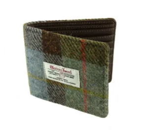 Glen Appin Brown & Blue Harris Tweed Bi-fold Wallet LB2007