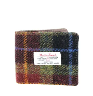 Glen Appin Rust Check Harris Tweed Bi-fold Wallet LB2007