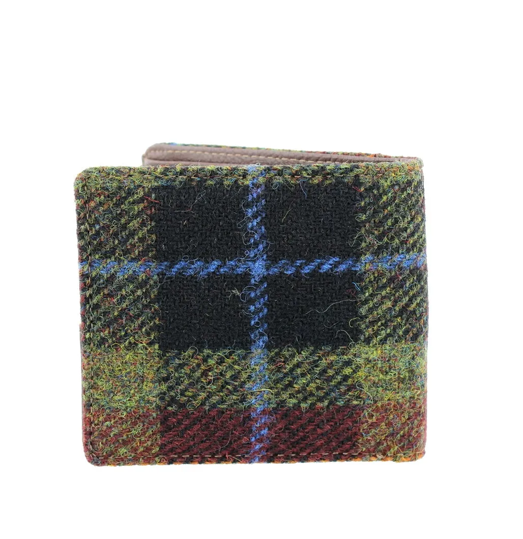 Glen Appin Rust Check Harris Tweed Bi-fold Wallet LB2007