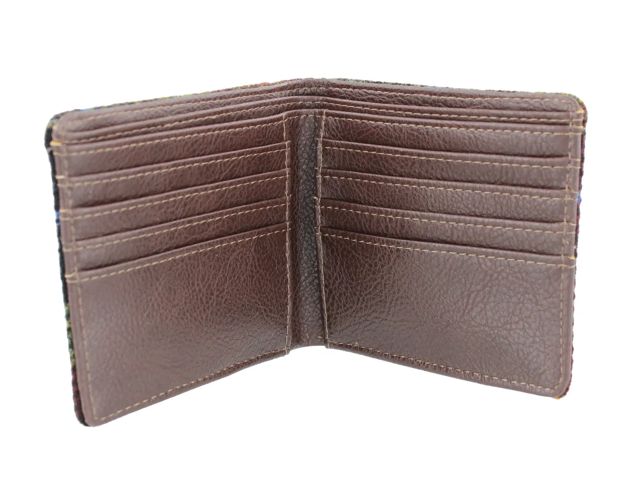 Glen Appin Rust Check Harris Tweed Bi-fold Wallet LB2007