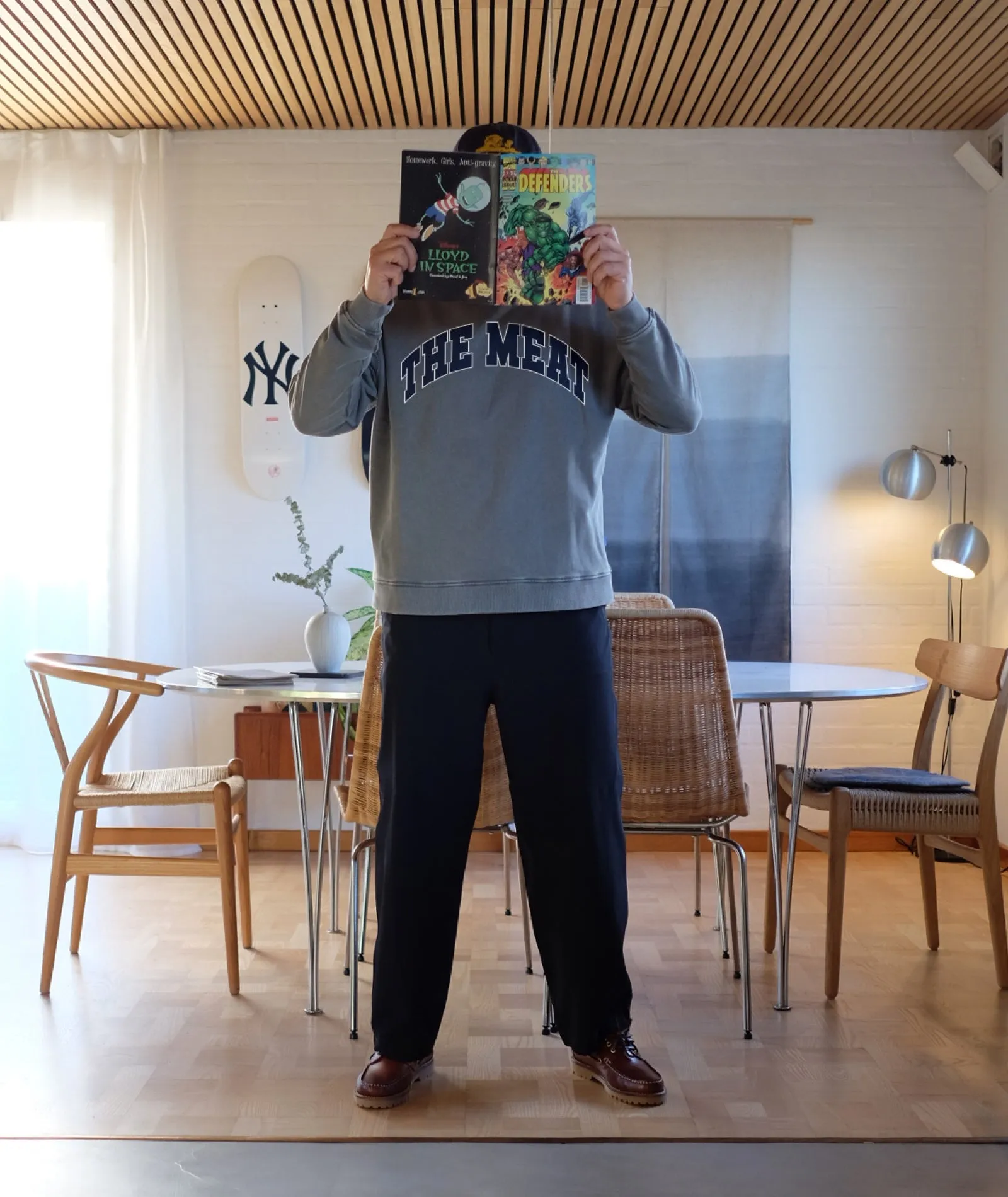 GP X Martin The Meat Crew Neck - Acid Grey