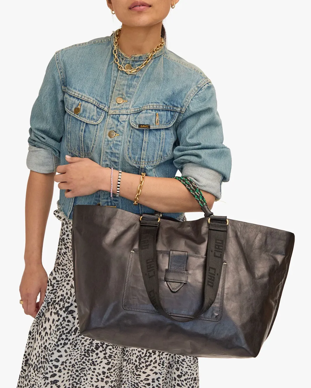 GRANDE BATEAU TOTE IN BLACK NEW LOOK