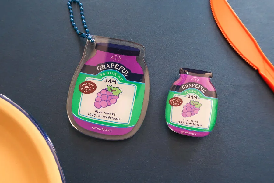 Grapeful Jam {Acrylic Keychain}