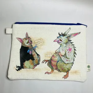 Gremlins Hemp/Cotton Pouch - Designed by Sadie Rothenberg